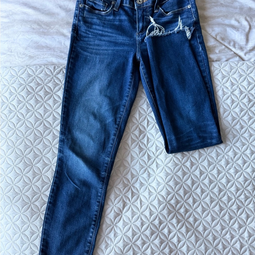 PAIGE Dark Blue Skinny Jeans